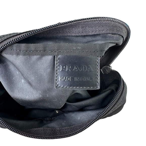 Authentic PRADA Black Nylon Zippered Travel Cosmetic Toiletry Pouch Case - Picture 5 of 12